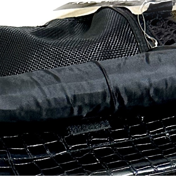 Zack & Zoey Pet Carrier Dog Cat black crocodile embossed puppy travel bag purse - Picture 6 of 10